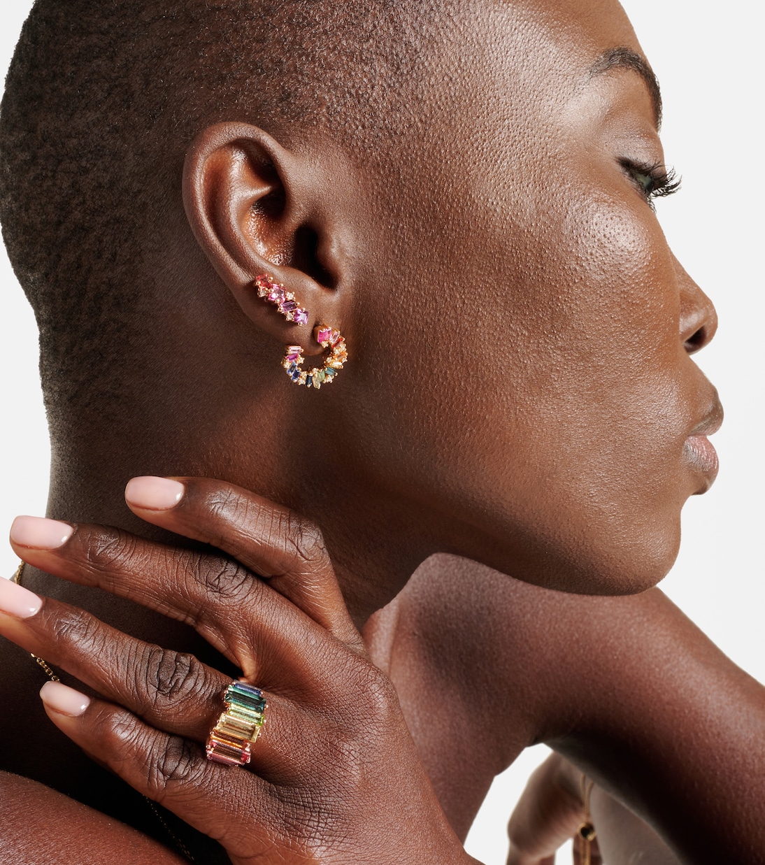 14kt rose gold ring with topazes | Suzanne Kalan