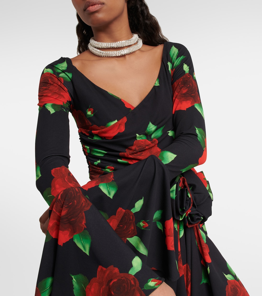 Floral ruched minidress | Magda Butrym