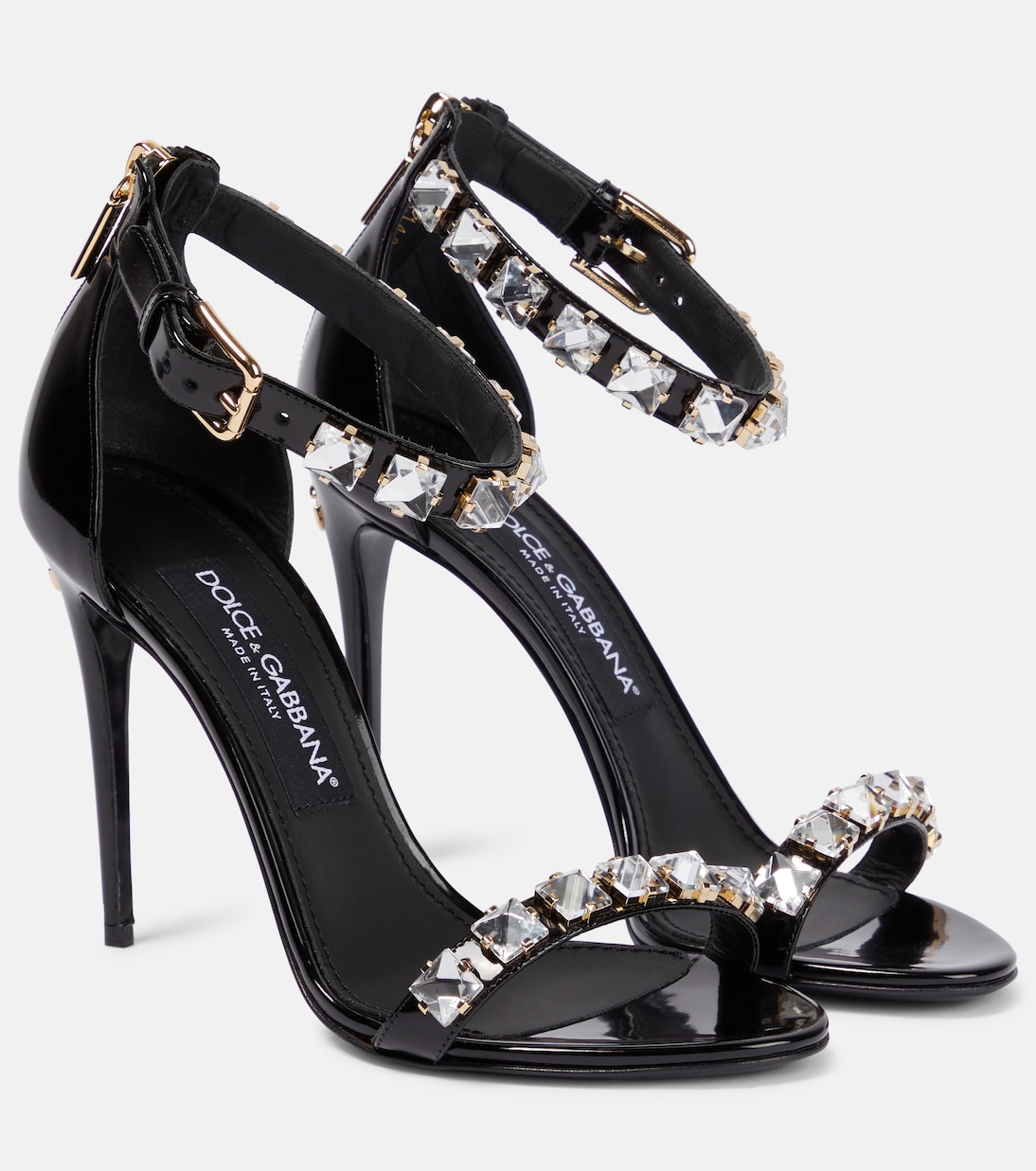 Verzierte Sandalen aus Lackleder | Dolce&Gabbana