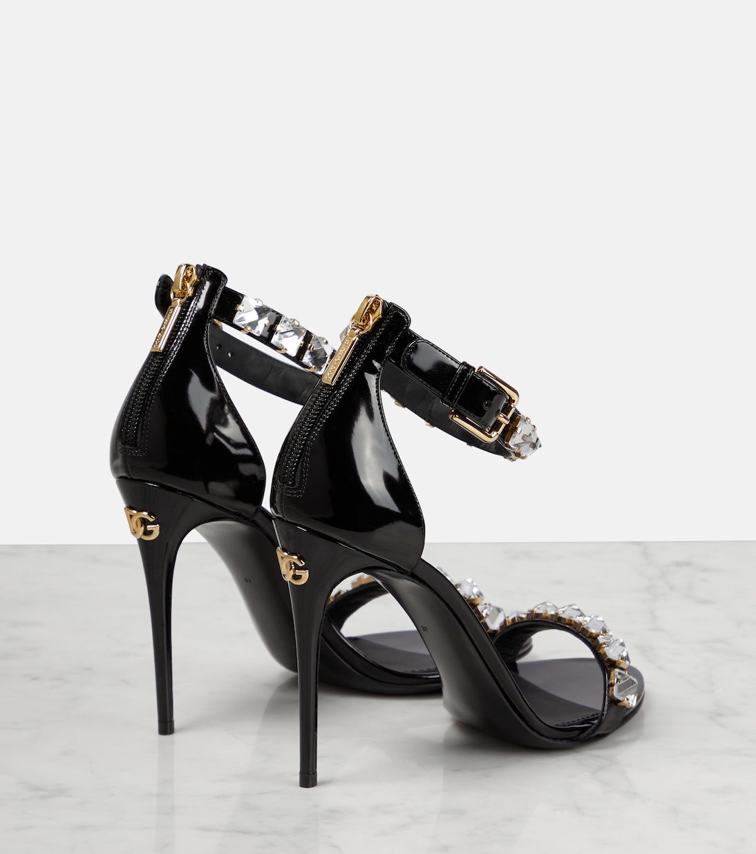 Verzierte Sandalen aus Lackleder | Dolce&Gabbana