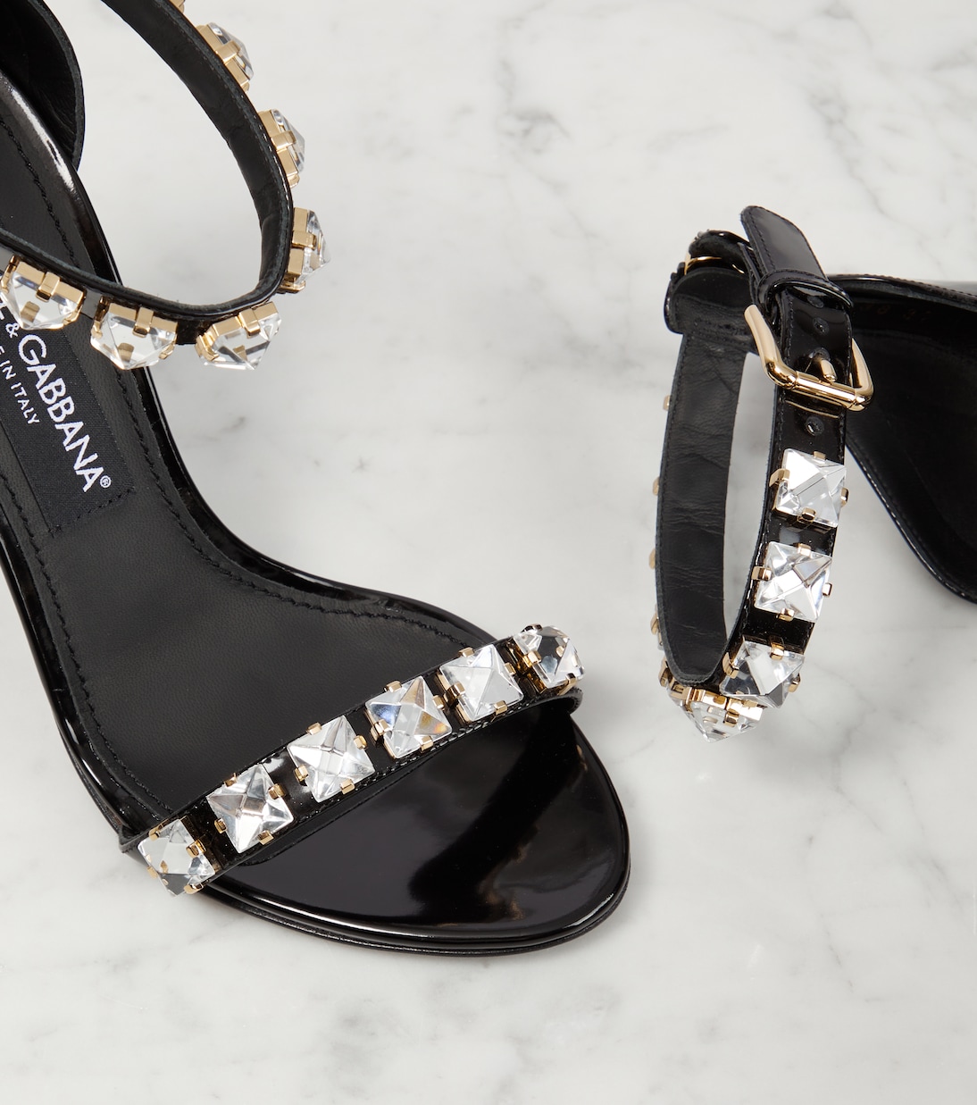 Verzierte Sandalen aus Lackleder | Dolce&Gabbana