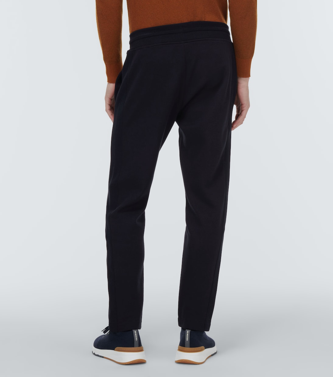 Pantalon slim Whitney en coton, soie et cachemire | Loro Piana