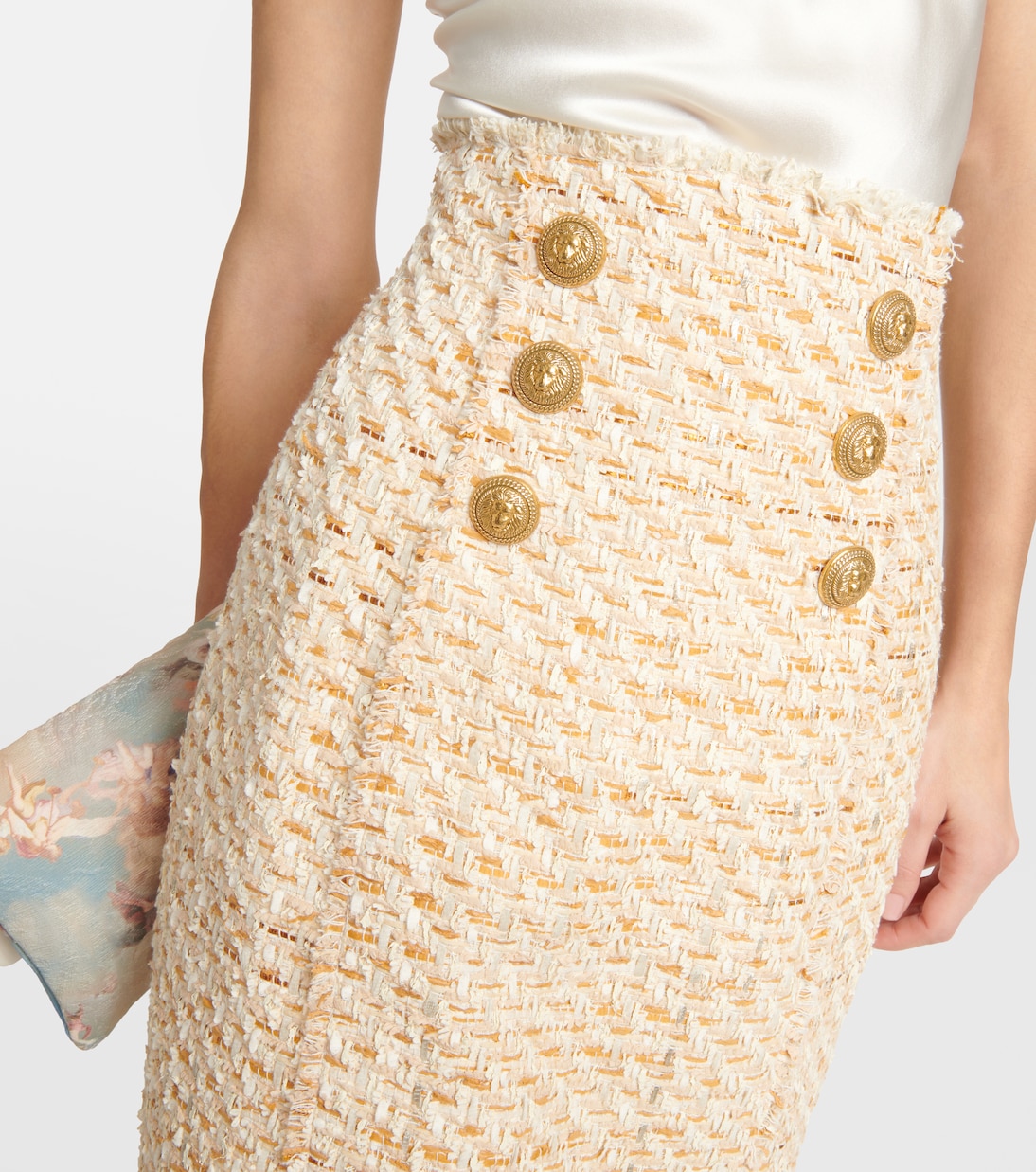 Bleistiftrock aus Tweed | Balmain