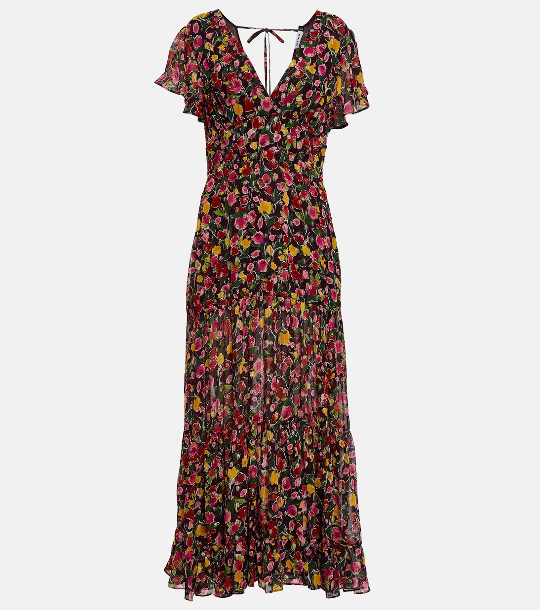 Delicia floral georgette maxi dress | Rixo