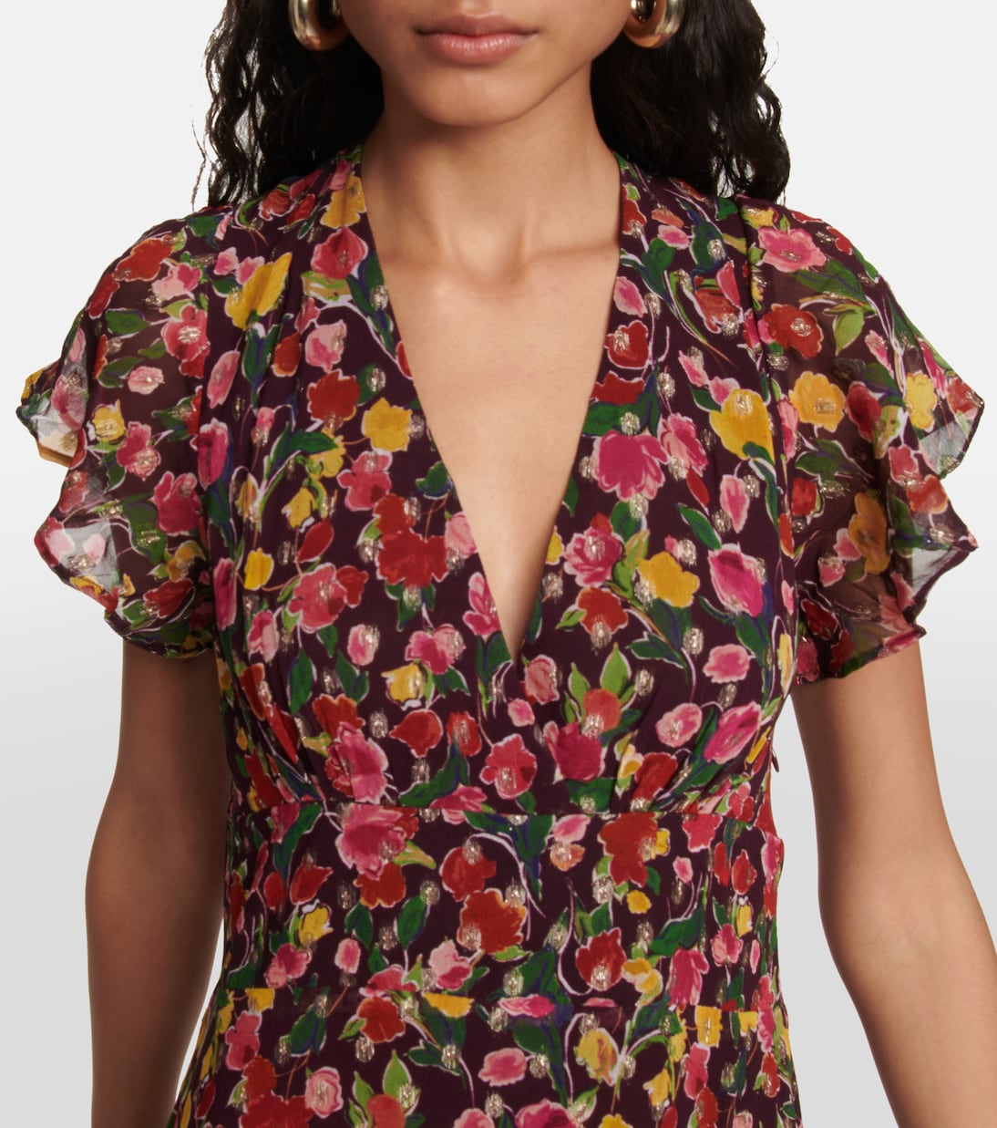 Delicia floral georgette maxi dress | Rixo