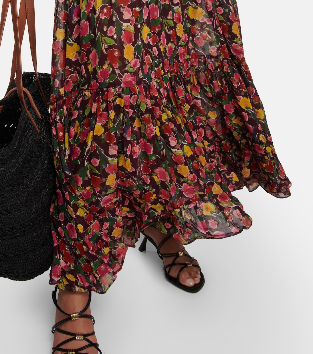 Delicia floral georgette maxi dress | Rixo