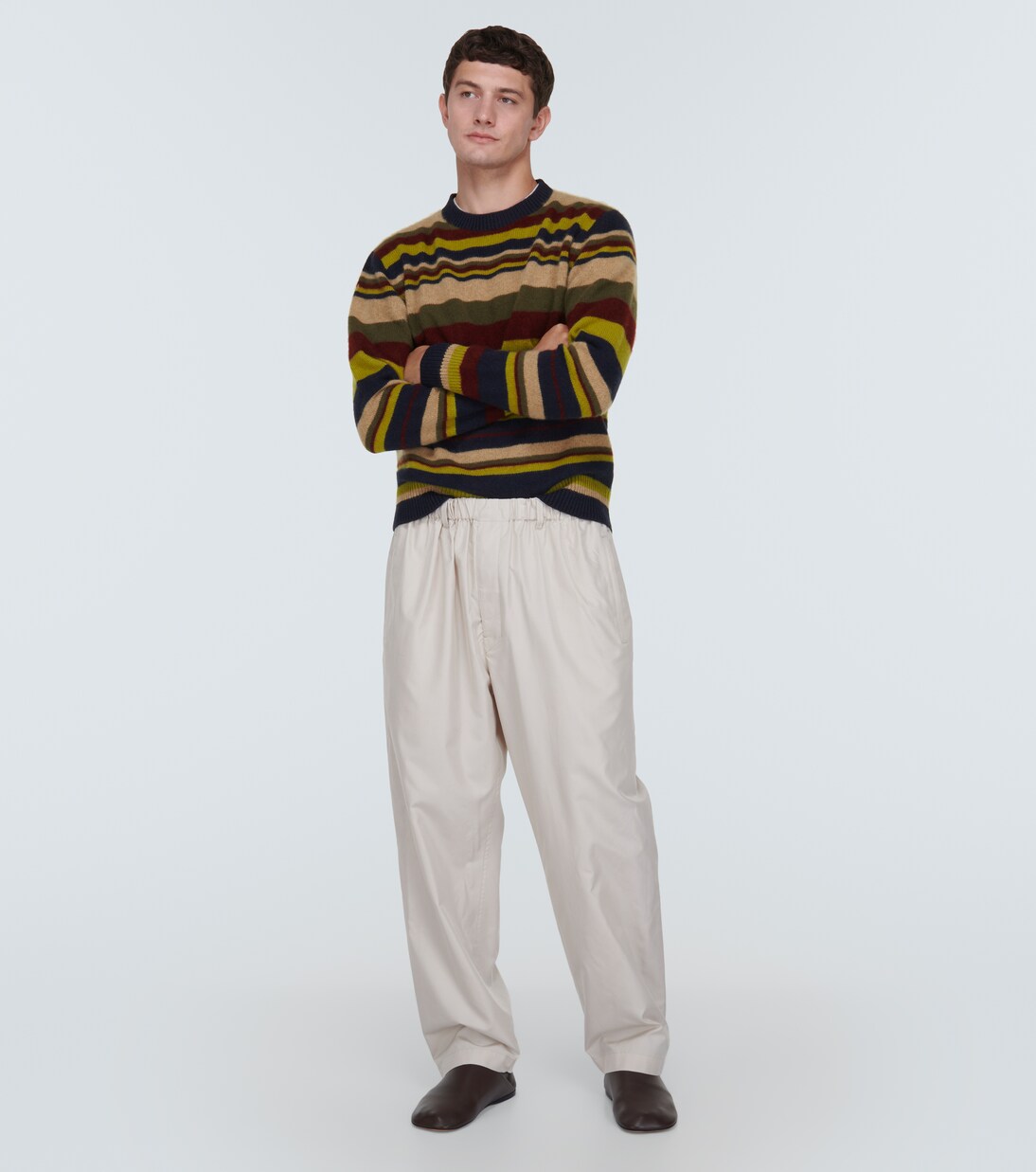 Pull rayé en cachemire | The Elder Statesman