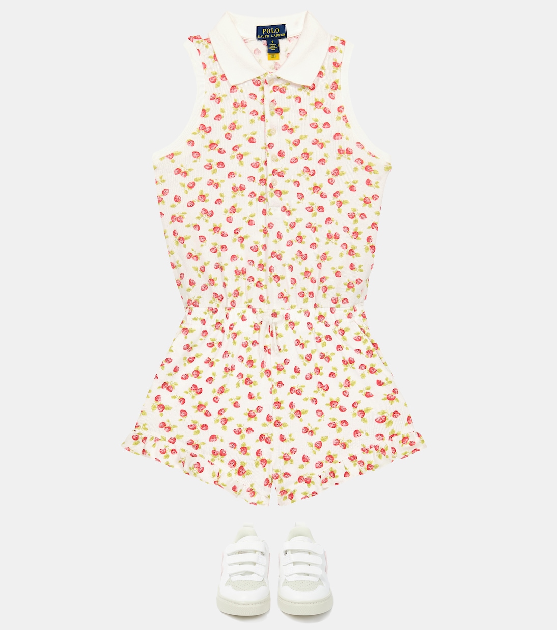 Mono en mezcla de algodón con motivo | Polo Ralph Lauren Kids