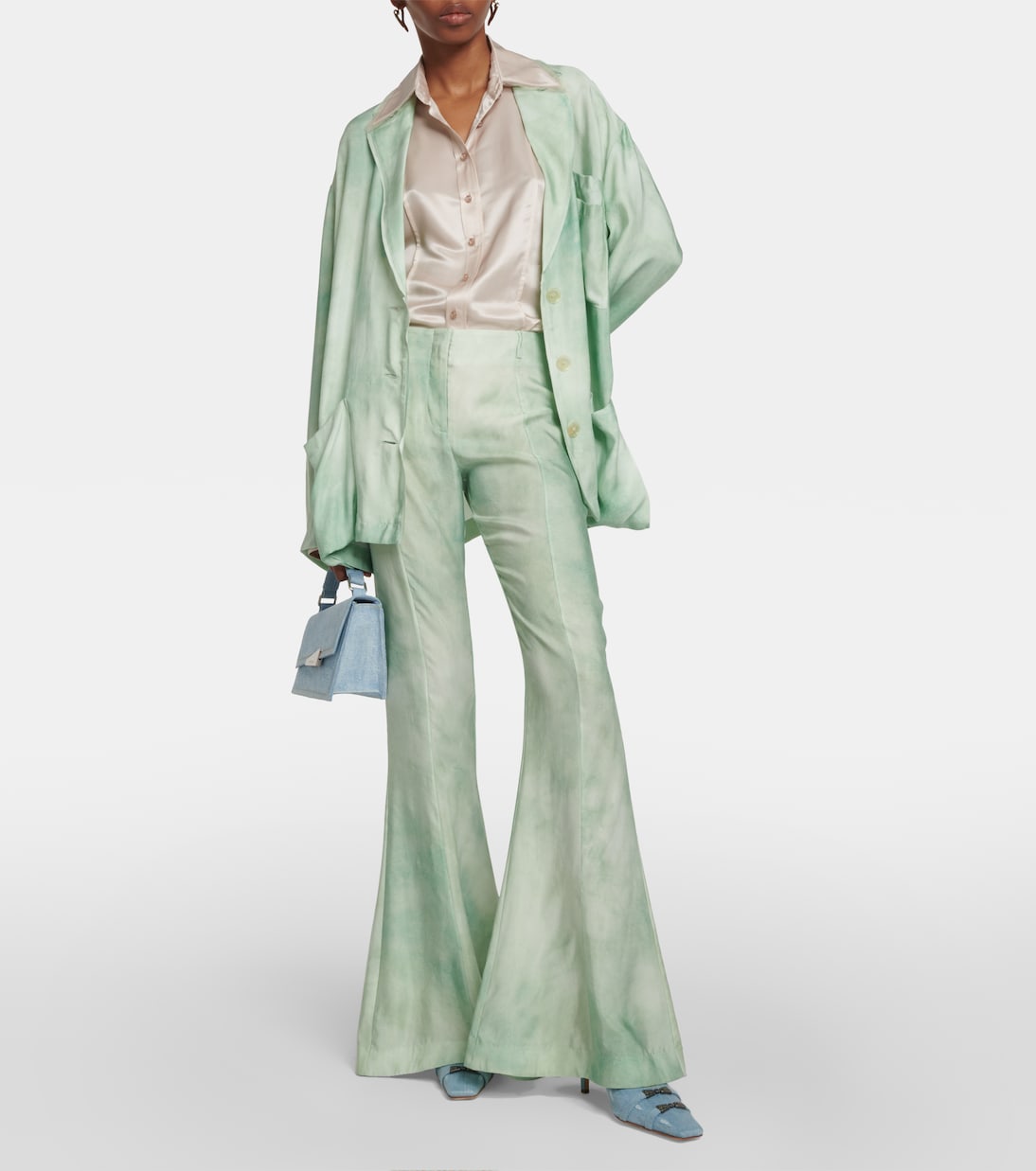 Mid-rise flared pants | Acne Studios