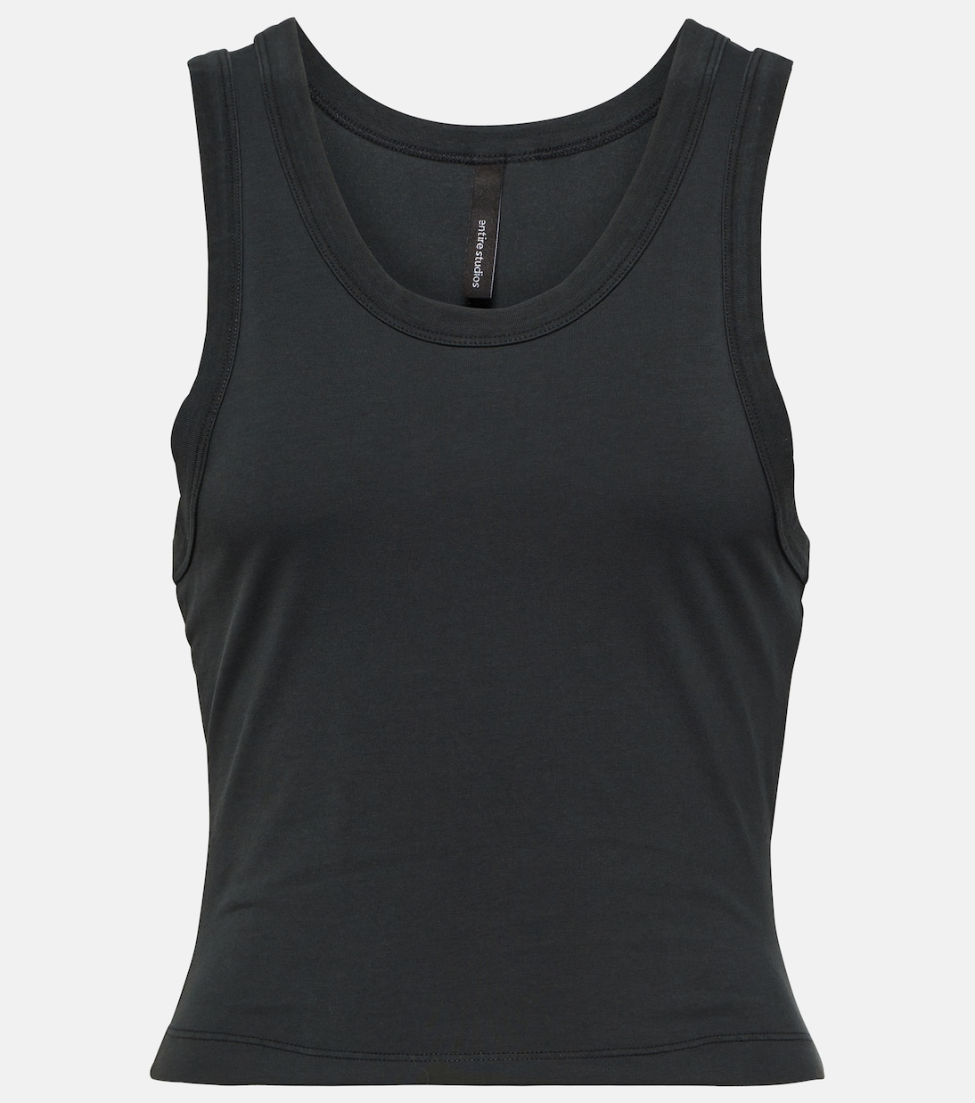 Cropped cotton jersey tank top | Entire Studios