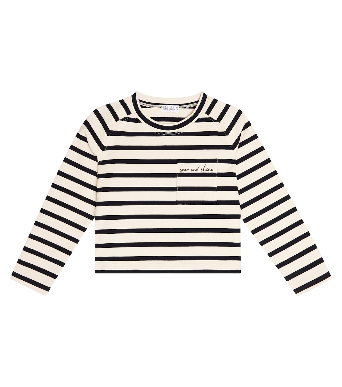 Longsleeve aus einem Baumwollgemisch | Brunello Cucinelli Kids