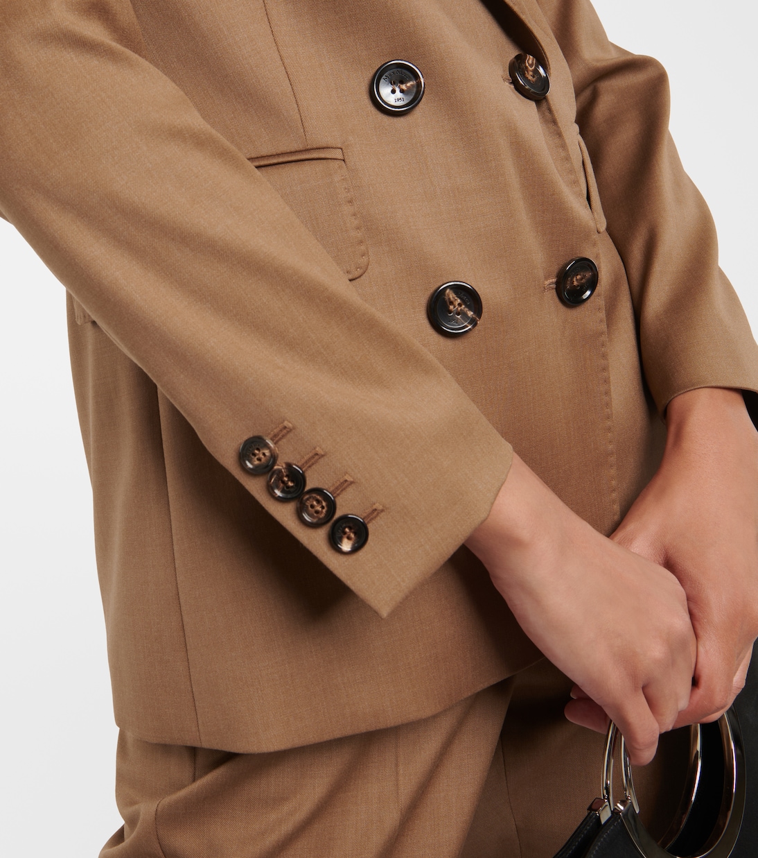 Double-breasted wool twill blazer | Max Mara