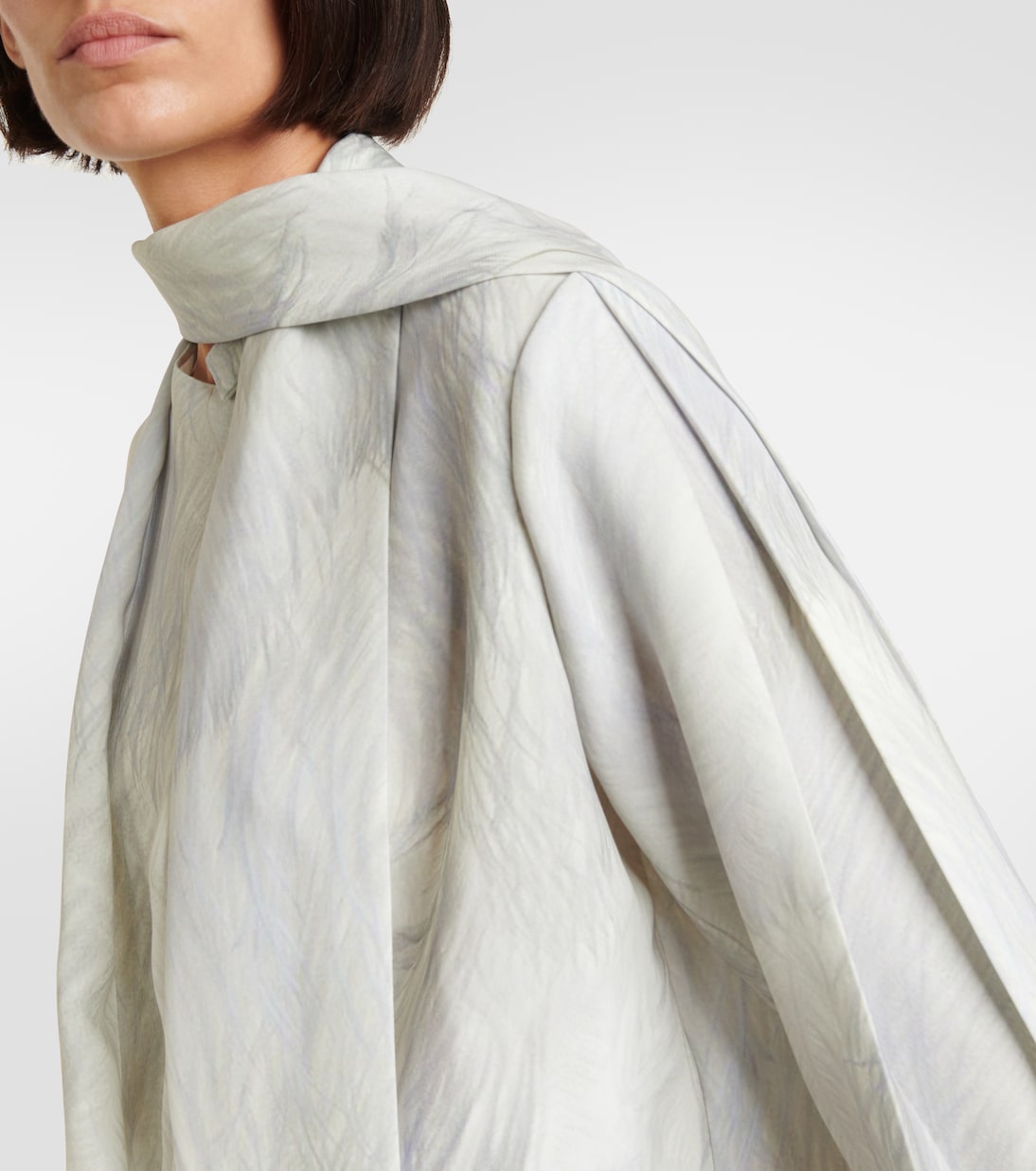 Blusa in raso con foulard | Victoria Beckham