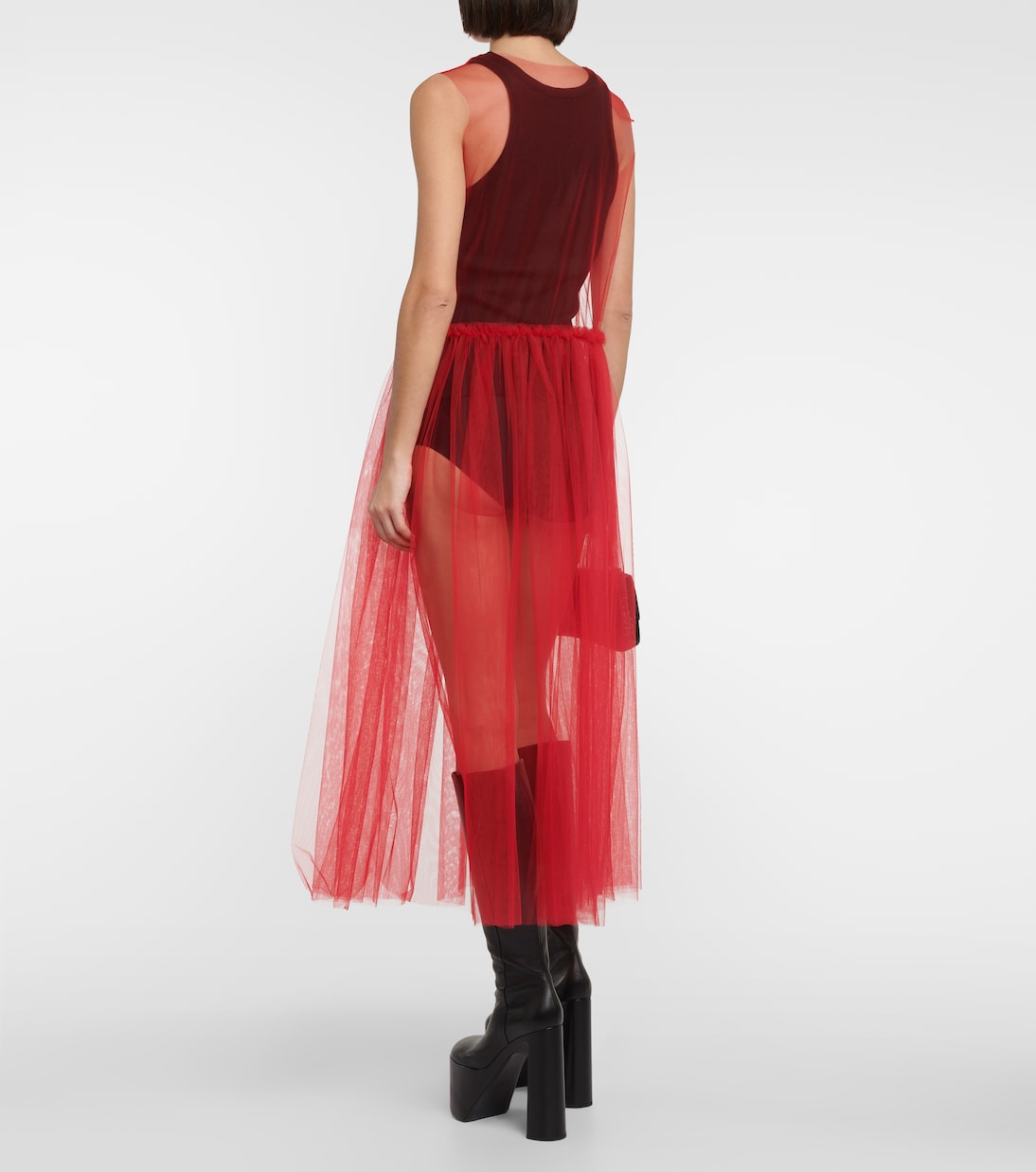 Maxikleid aus Tüll | Noir Kei Ninomiya