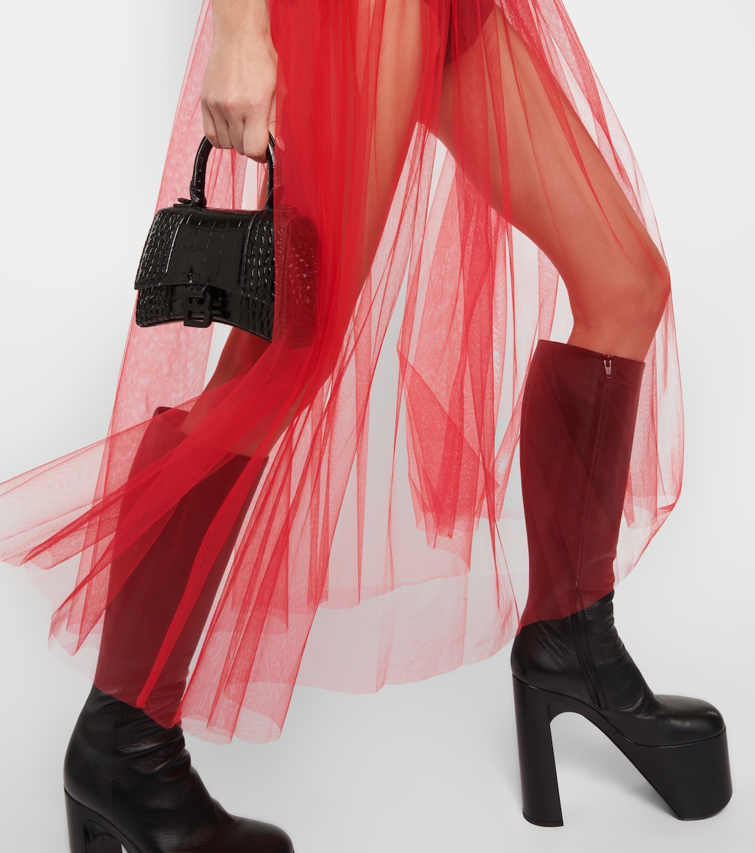 Maxikleid aus Tüll | Noir Kei Ninomiya