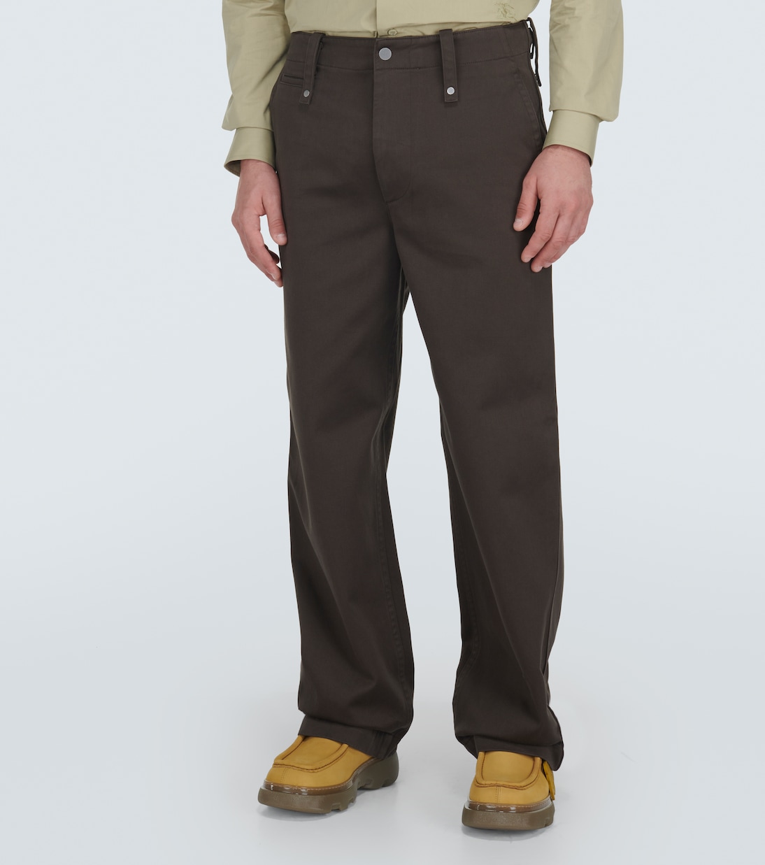 Pantaloni regular in twill di cotone | Burberry
