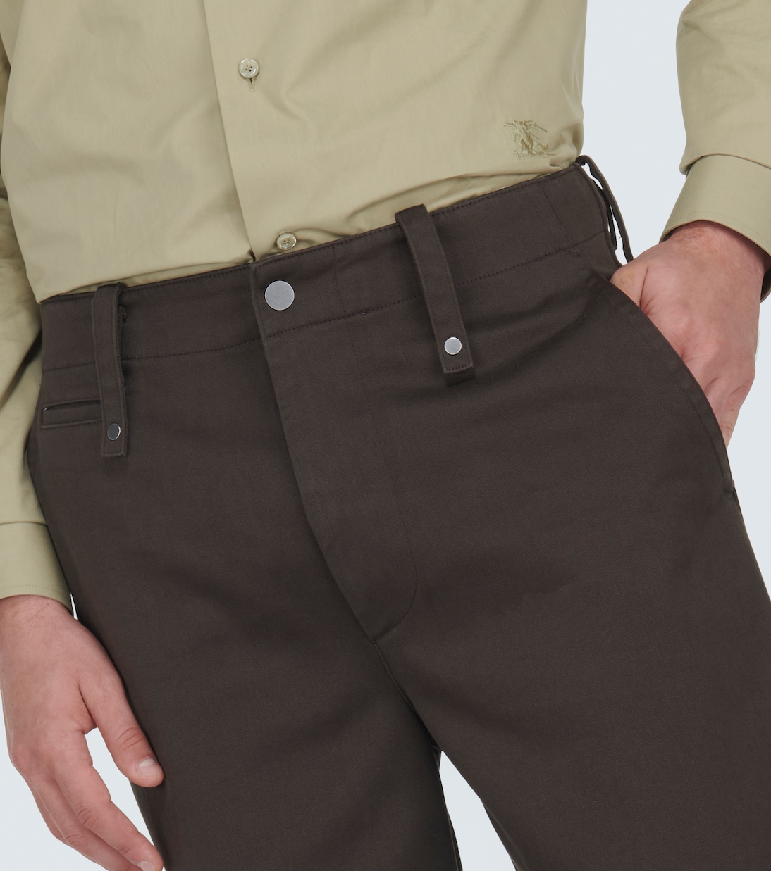 Pantaloni regular in twill di cotone | Burberry