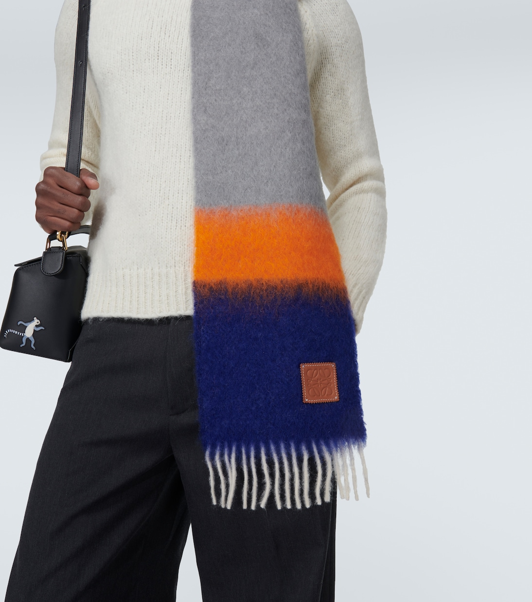 Sciarpa in misto lana e mohair | Loewe