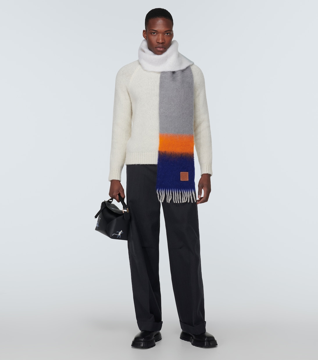Sciarpa in misto lana e mohair | Loewe