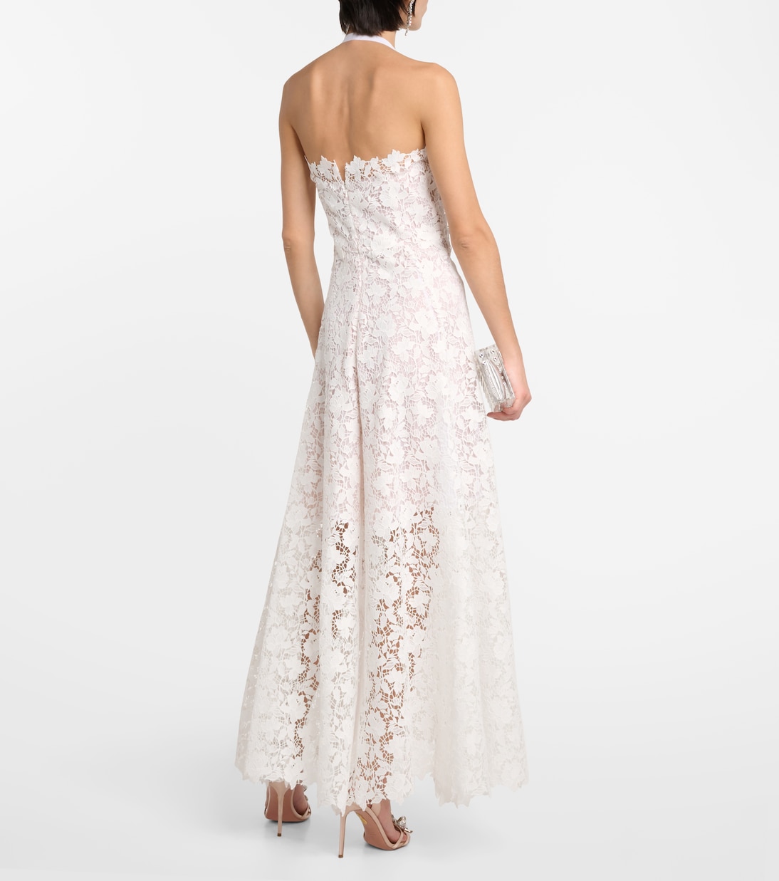 Vestido de fiesta de encaje de guipur | Oscar de la Renta
