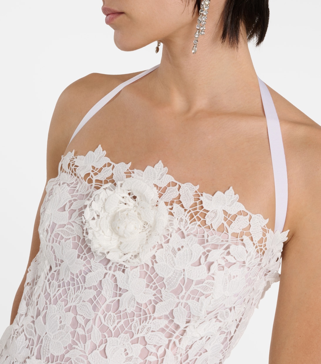 Ameri（アメリ）の「FLOWER LACE DRESS（ワンピース）」 - WEAR