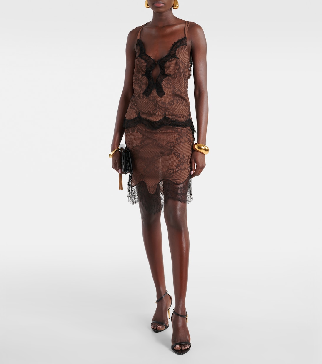 Minifalda Ramage Tattoo de encaje | Tom Ford