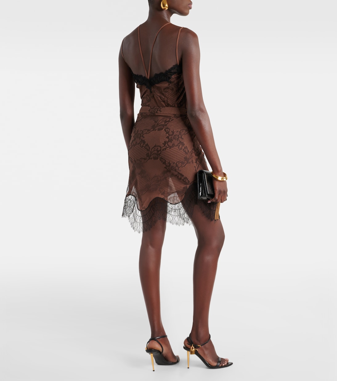 Minifalda Ramage Tattoo de encaje | Tom Ford