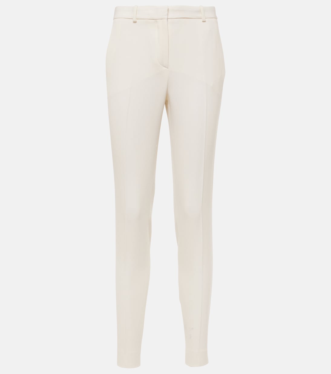 Pantaloni slim in lana a vita alta | Versace