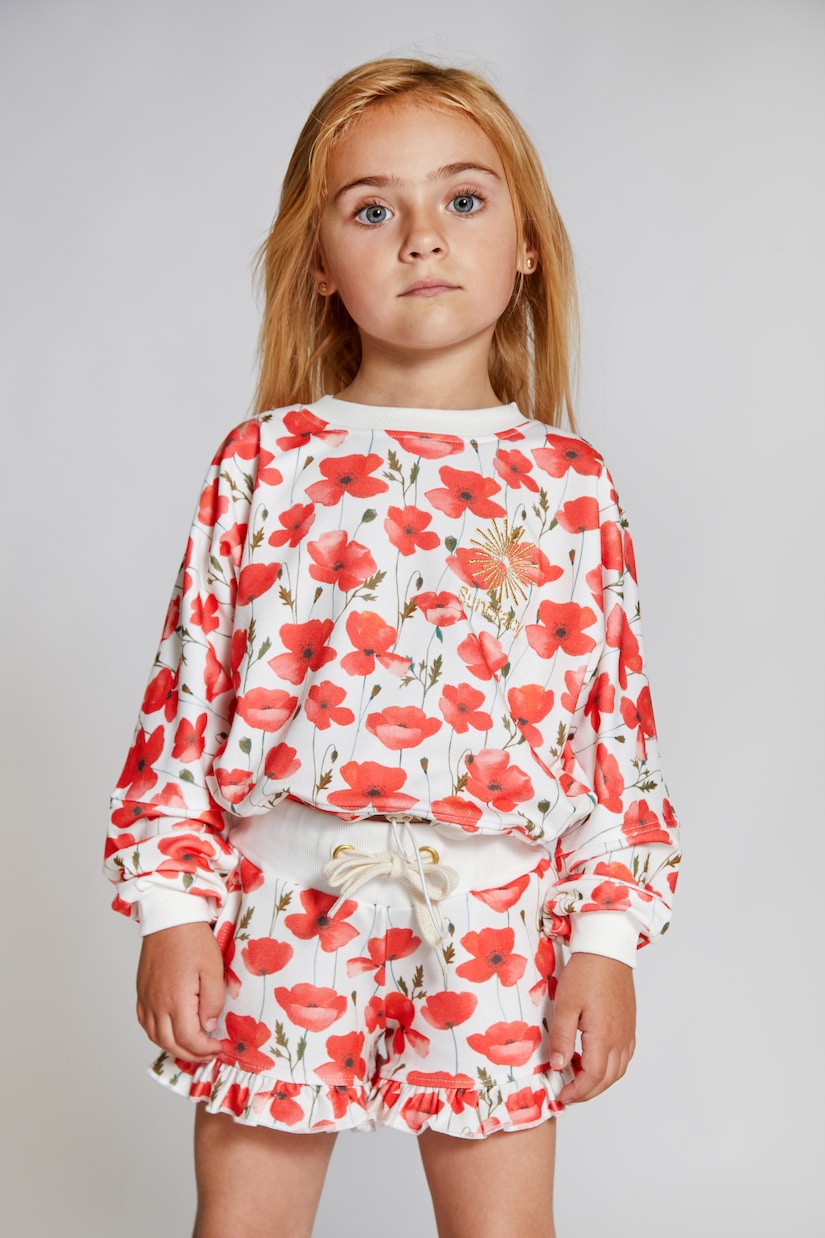 Shorts Nerja florales con volantes | Suncracy