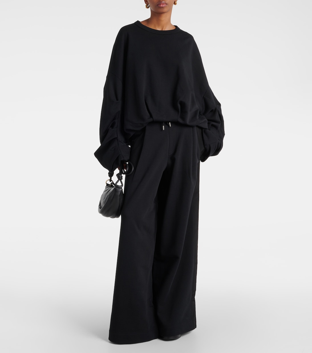 Cotton jersey wide-leg sweatpants | Dries Van Noten