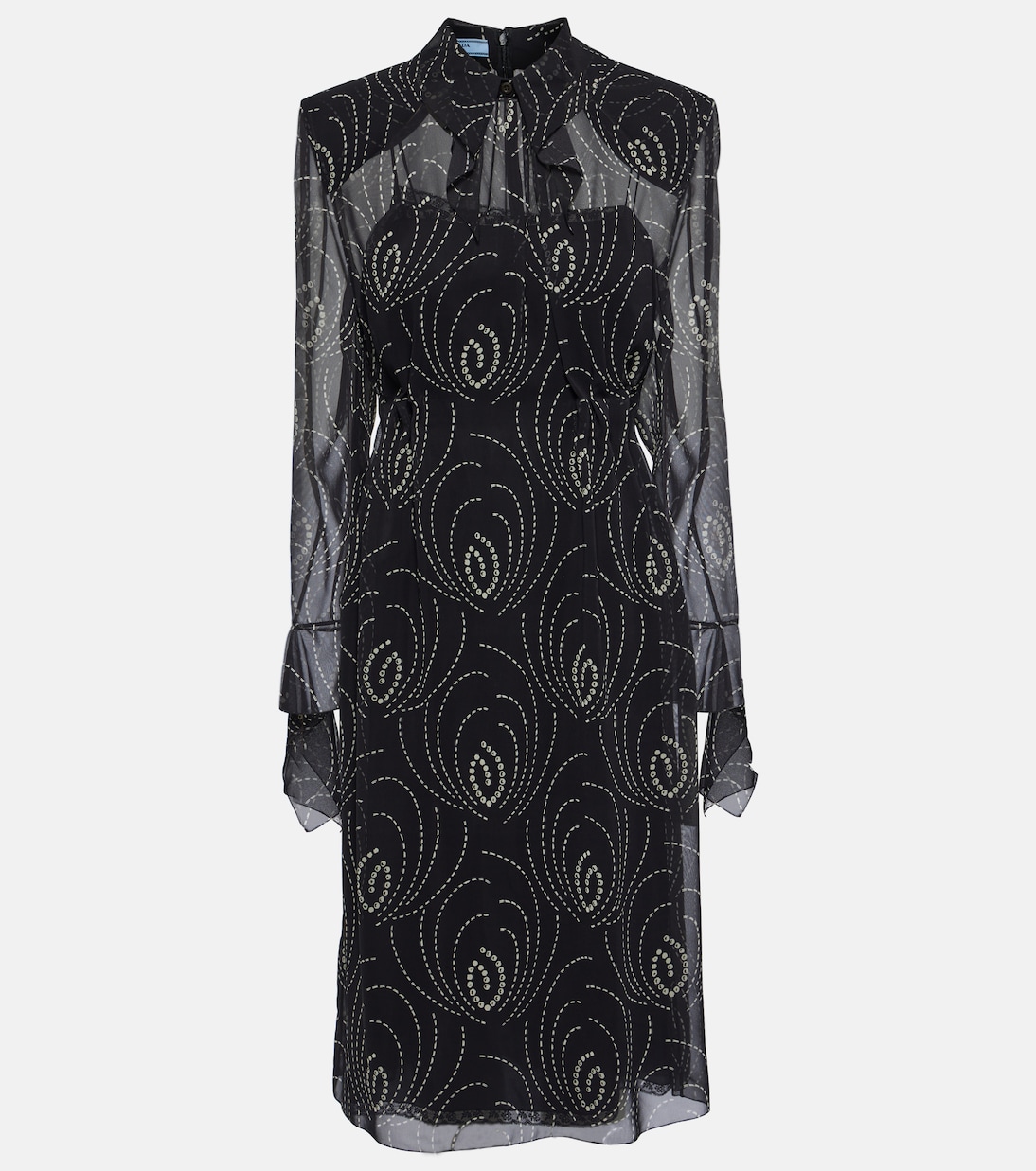Robe chemise imprimée | Prada