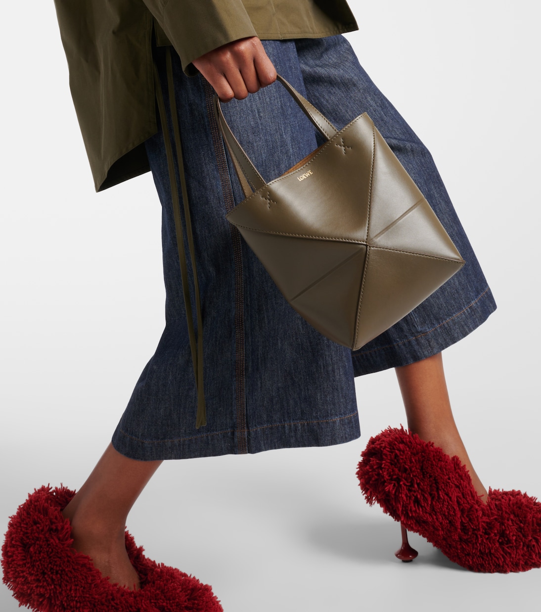 Borsa Puzzle Fold Mini in pelle | Loewe