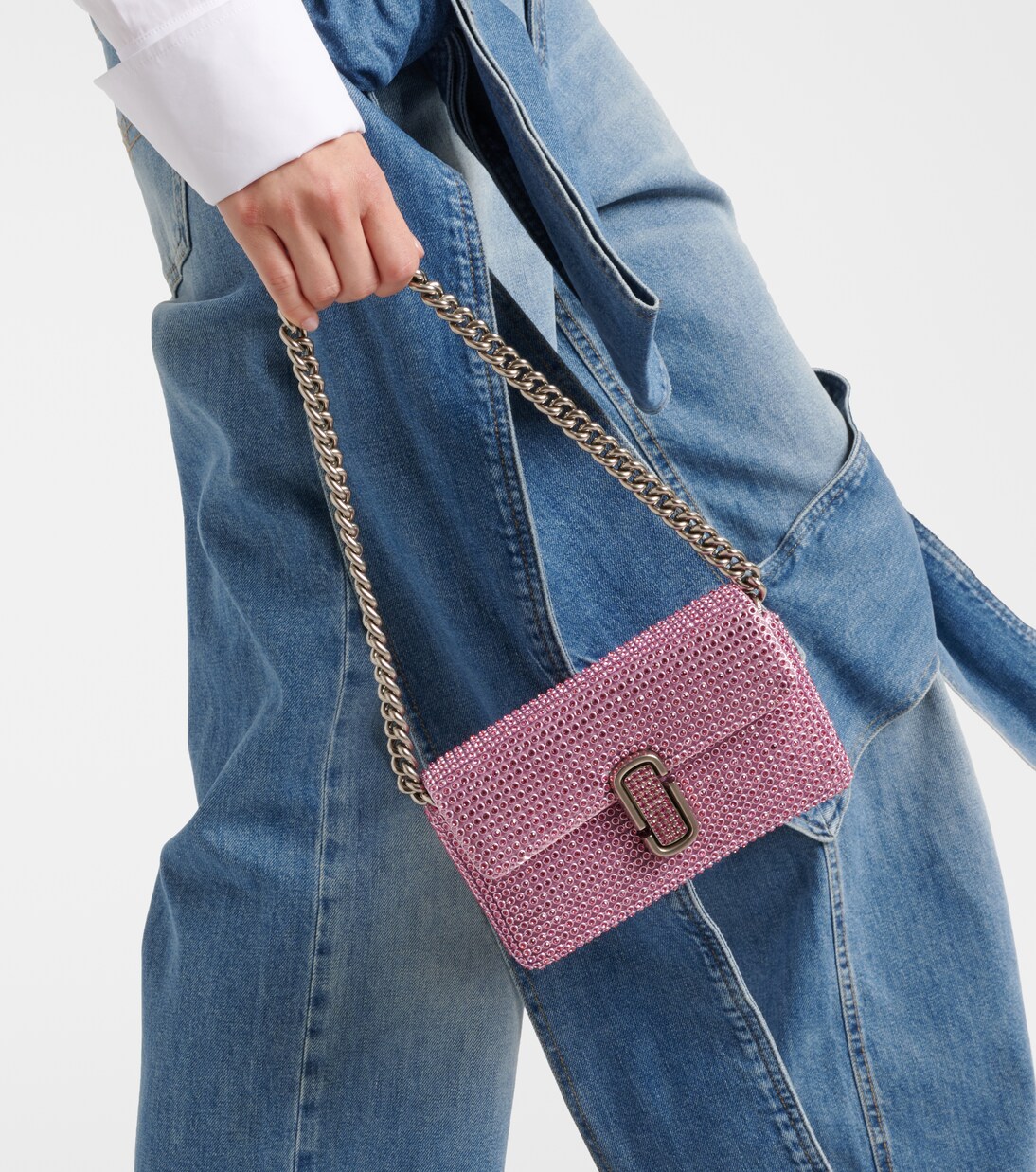Schultertasche J Marc Mini mit Kristallen | Marc Jacobs