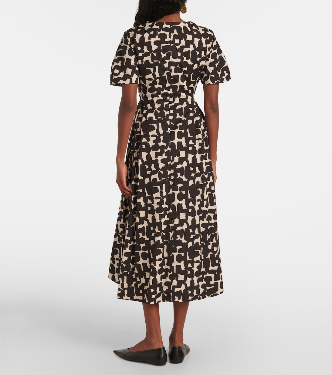 Callas printed cotton poplin midi dress | 'S Max Mara