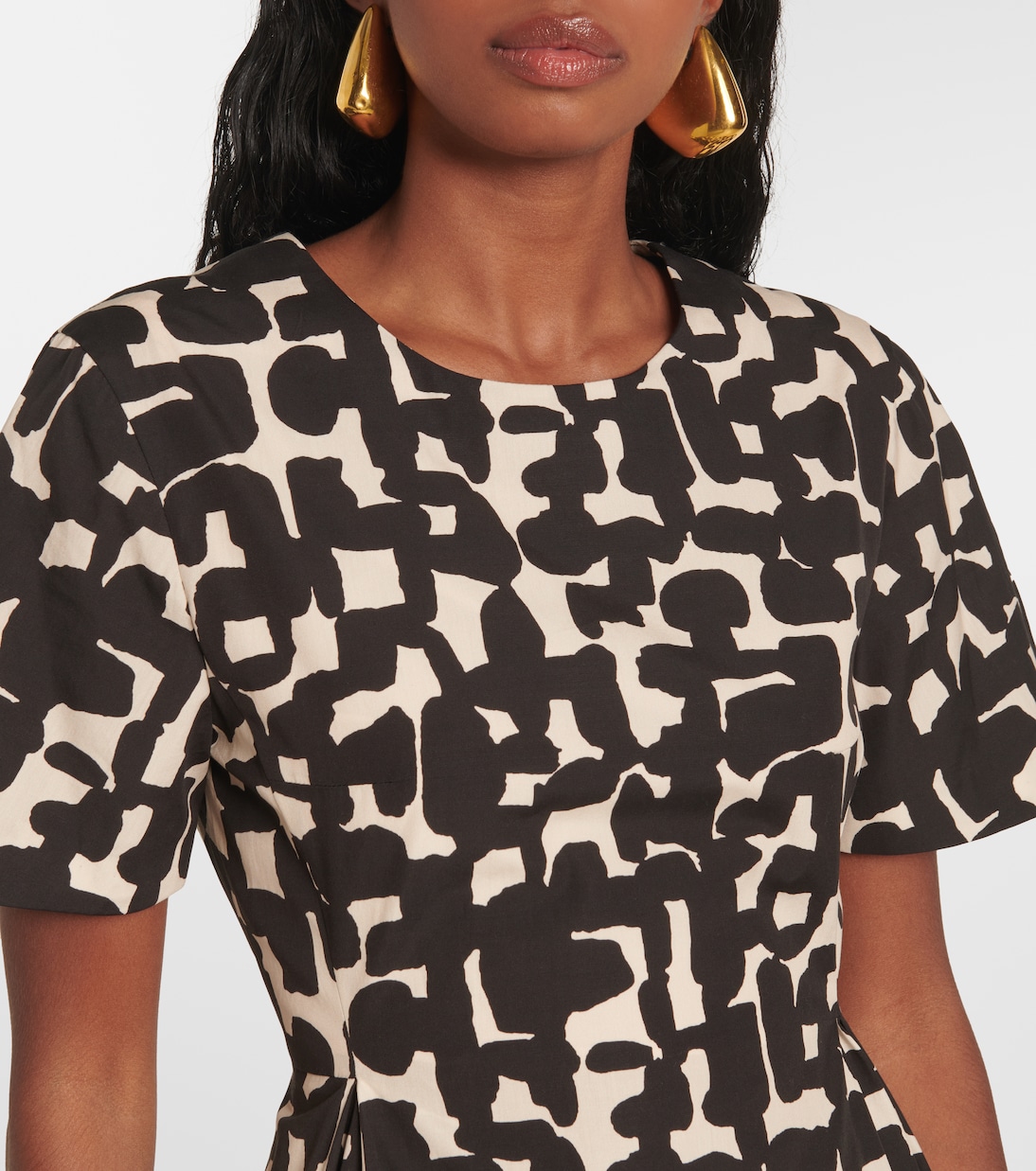 Callas printed cotton poplin midi dress | 'S Max Mara