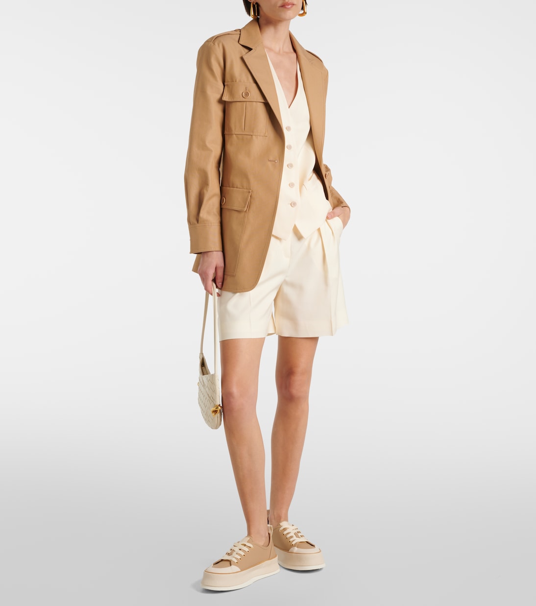 Leather platform sneakers | Max Mara