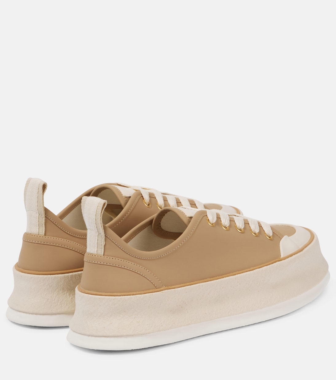 Leather platform sneakers | Max Mara