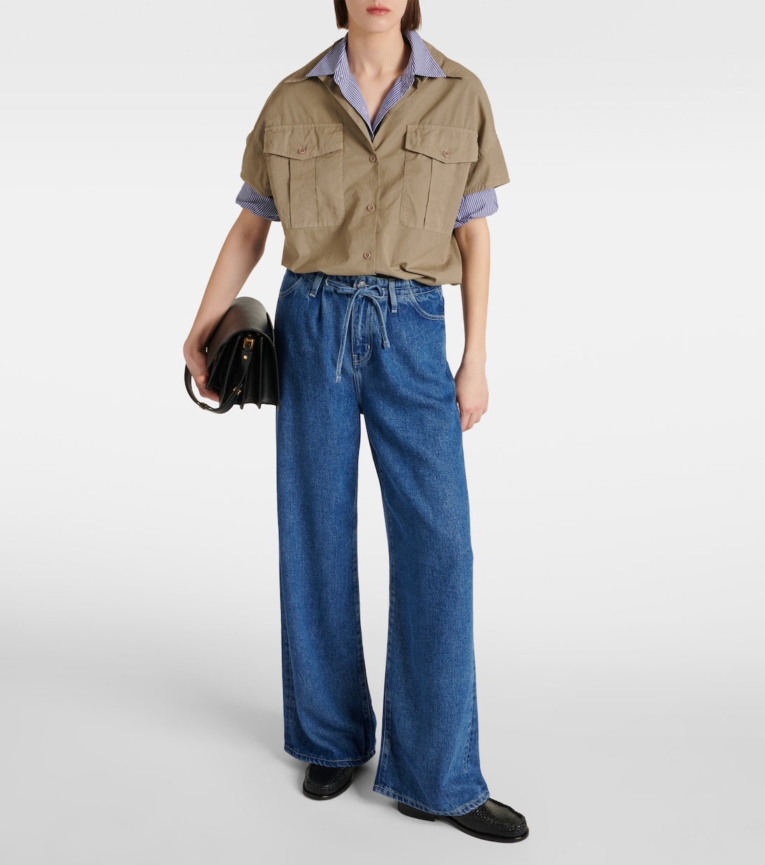 High-rise wide-leg jeans | Frame