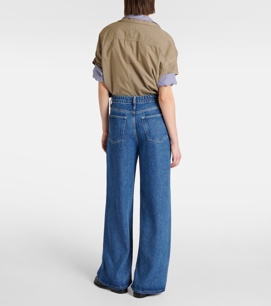 High-rise wide-leg jeans | Frame