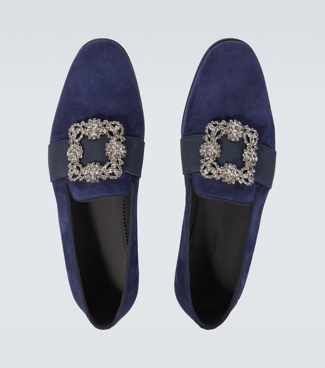 Verzierte Loafers Carlton aus Veloursleder | Manolo Blahnik