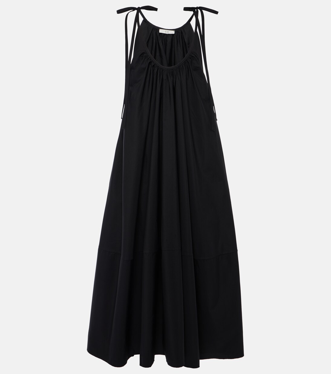 Cotton poplin maxi dress | CO