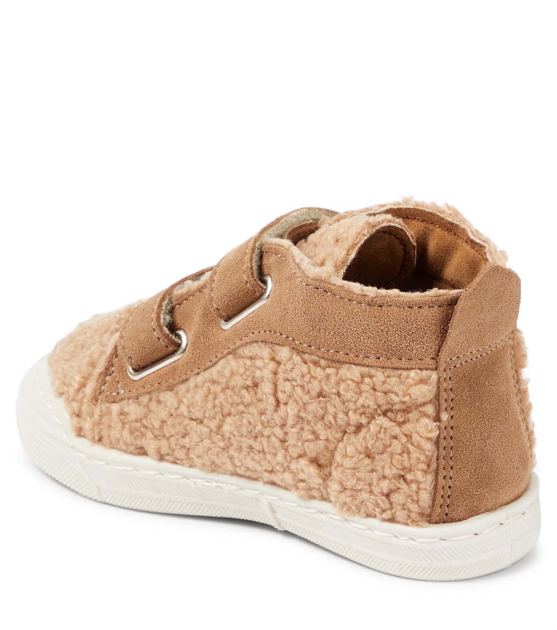 Sneakers in teddy e pelle | Il Gufo