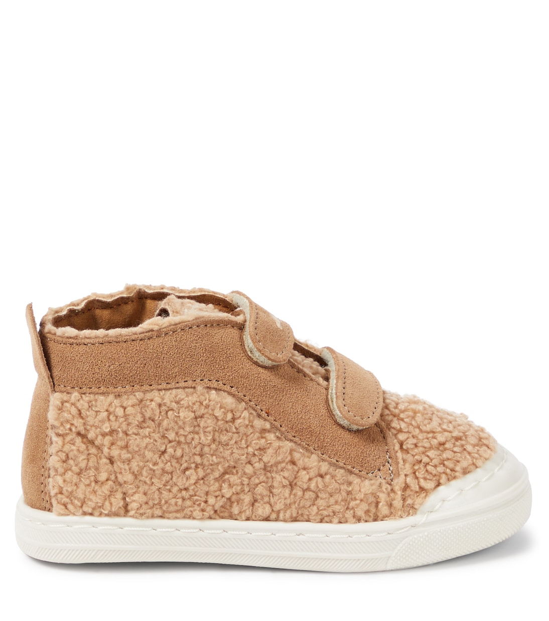 Sneakers in teddy e pelle | Il Gufo