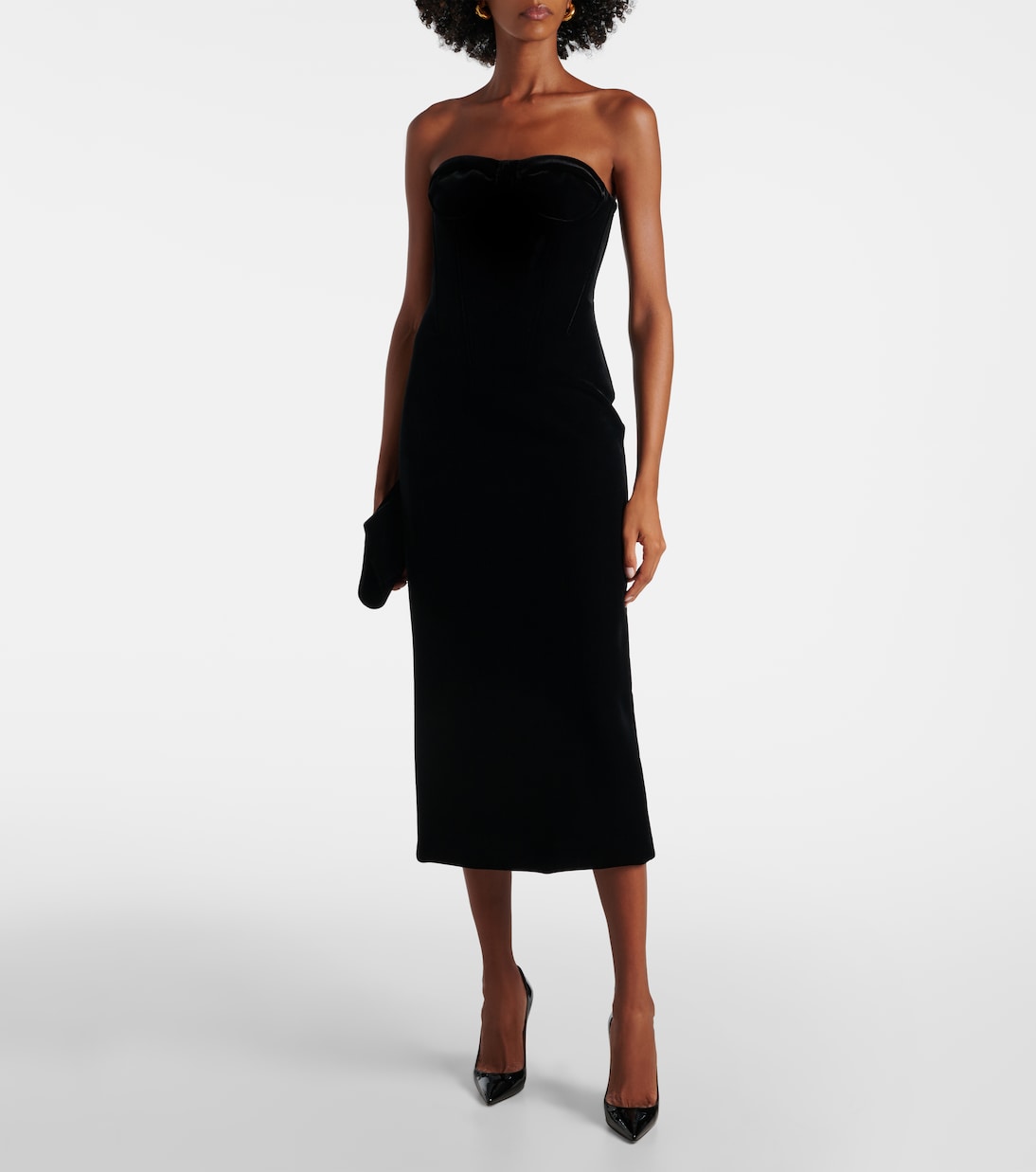 Abito bustier in velluto | Sportmax