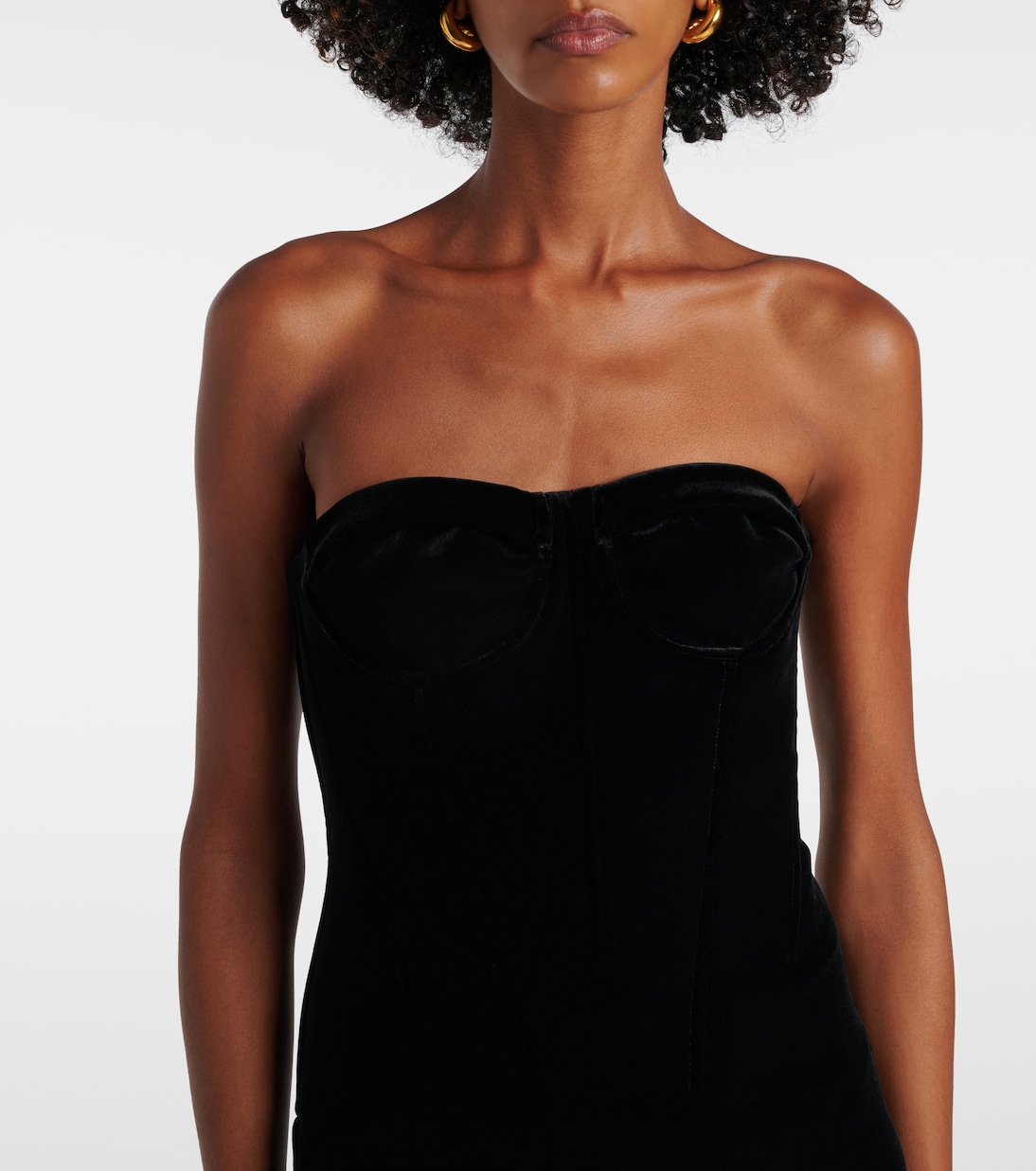 Abito bustier in velluto | Sportmax