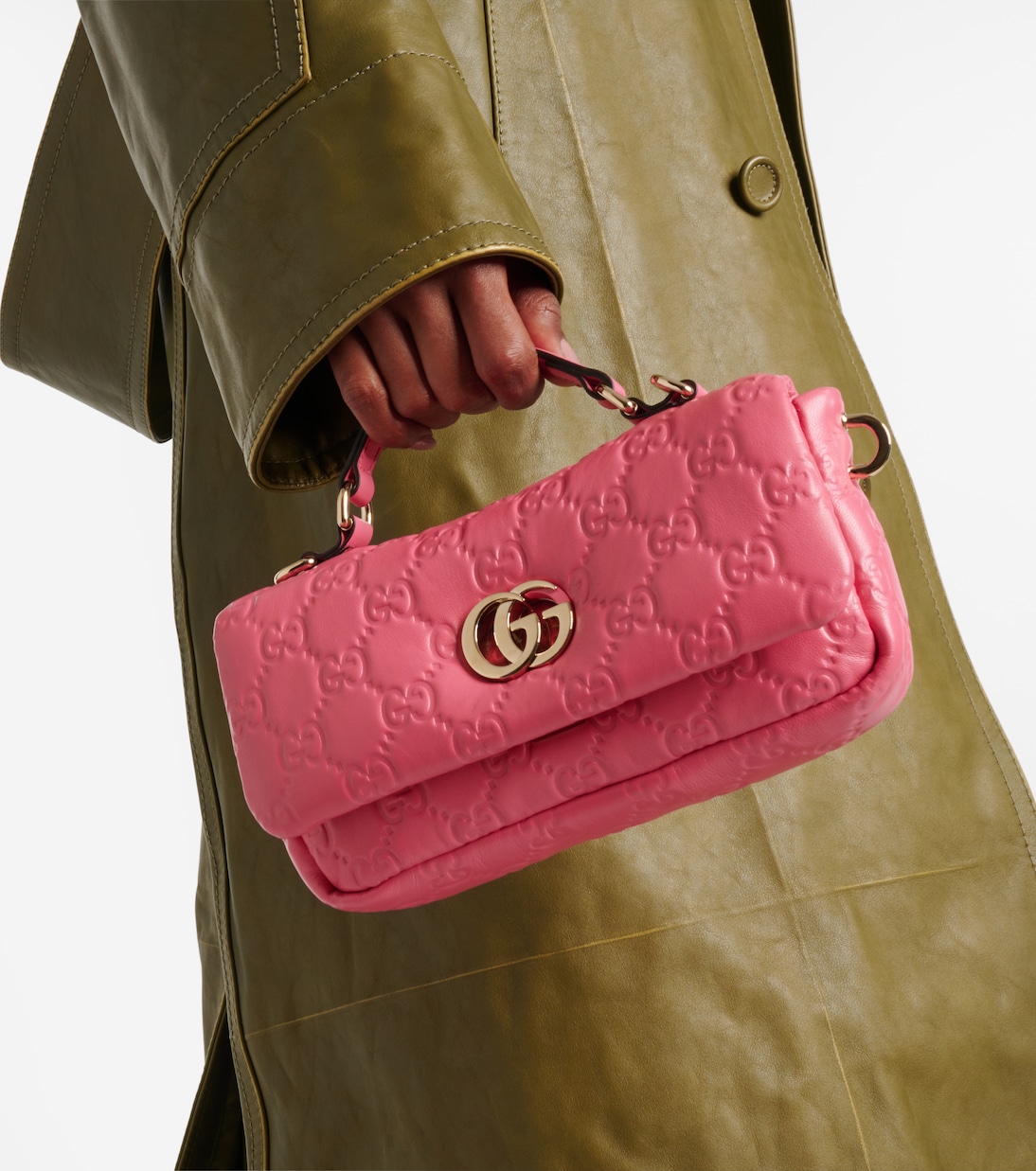 Gucci pink padlock bag shop