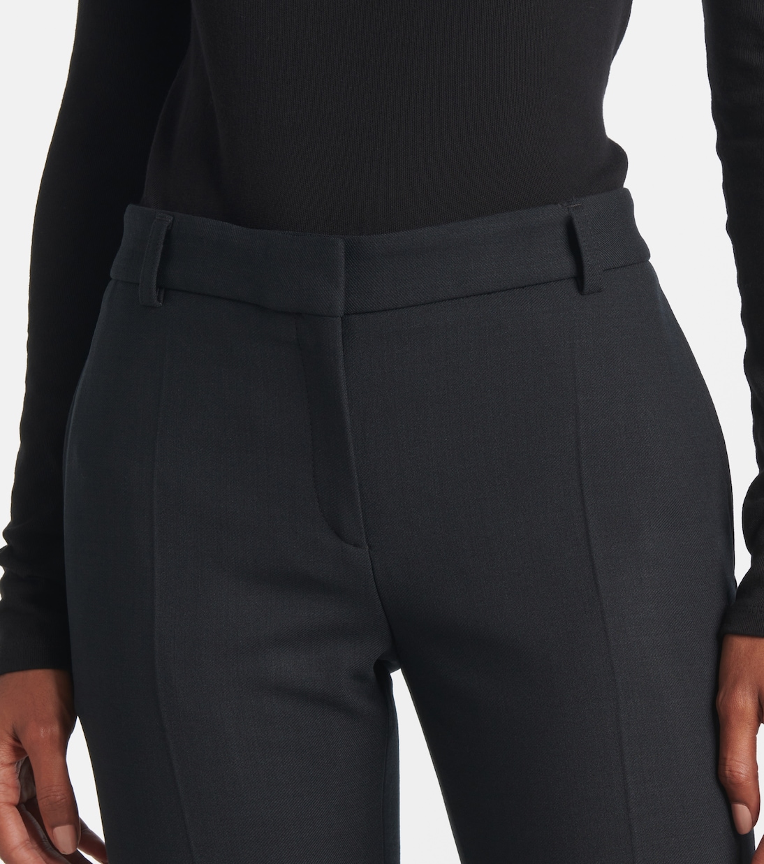 Pantalon slim à taille basse | Toteme