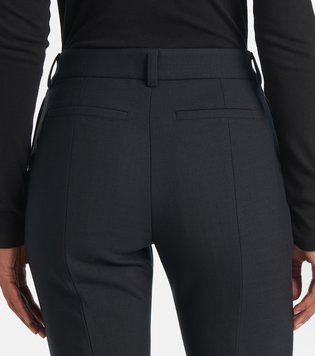 Pantalon slim à taille basse | Toteme