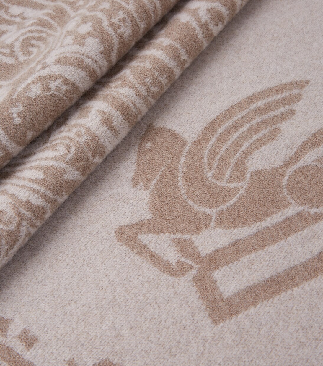 Alocasia fringed wool throw | Etro