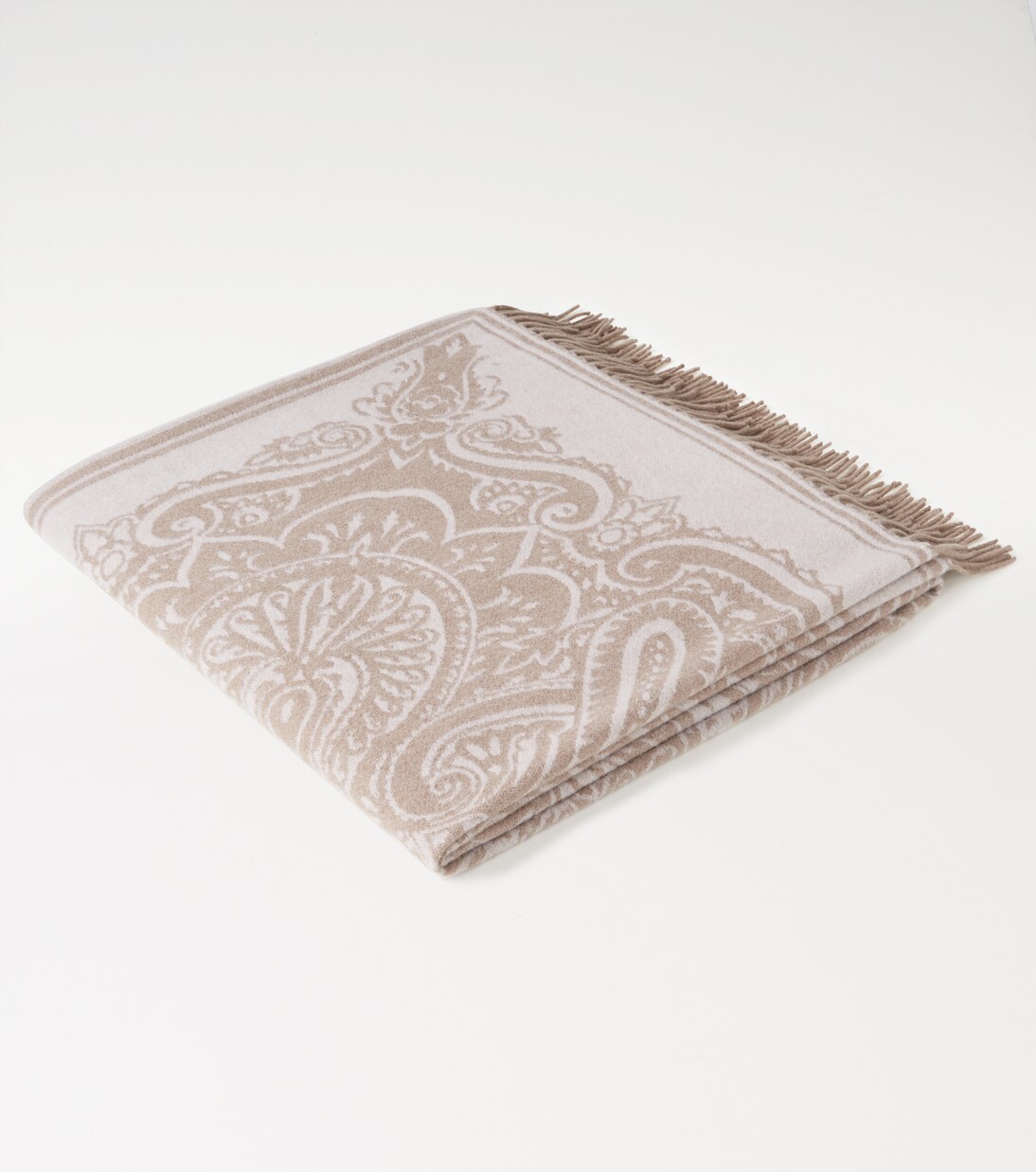 Alocasia fringed wool throw | Etro